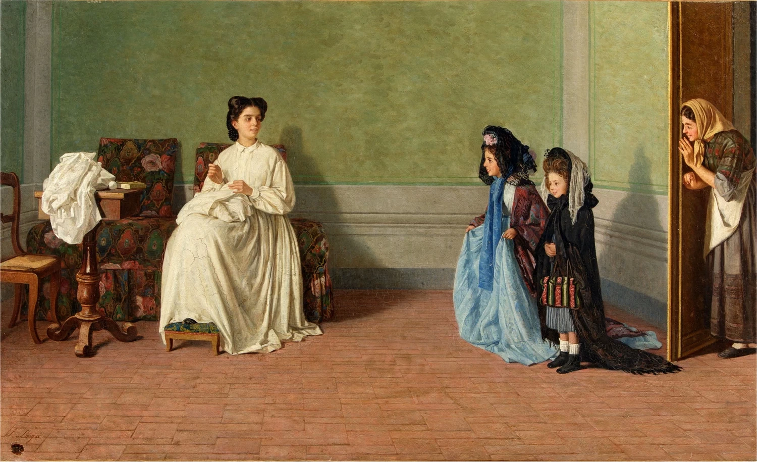 117-Le bambine che fanno le signore-1872-Istituto Matteucci, Viareggio (Lucca) 